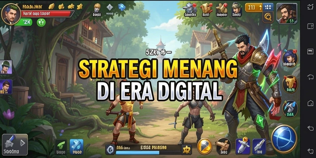 Screenshot gameplay 5ZK yang menunjukkan aksi strategi yang intens.