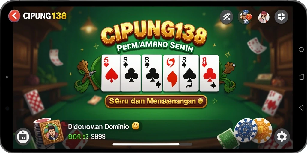 Tampilan screenshot gameplay Domino yang menarik dan interaktif.