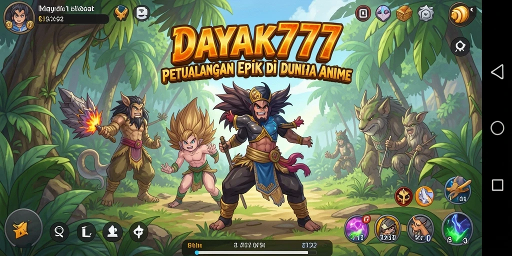 Tampilan menarik dari gameplay Anime dalam DAYAK777.