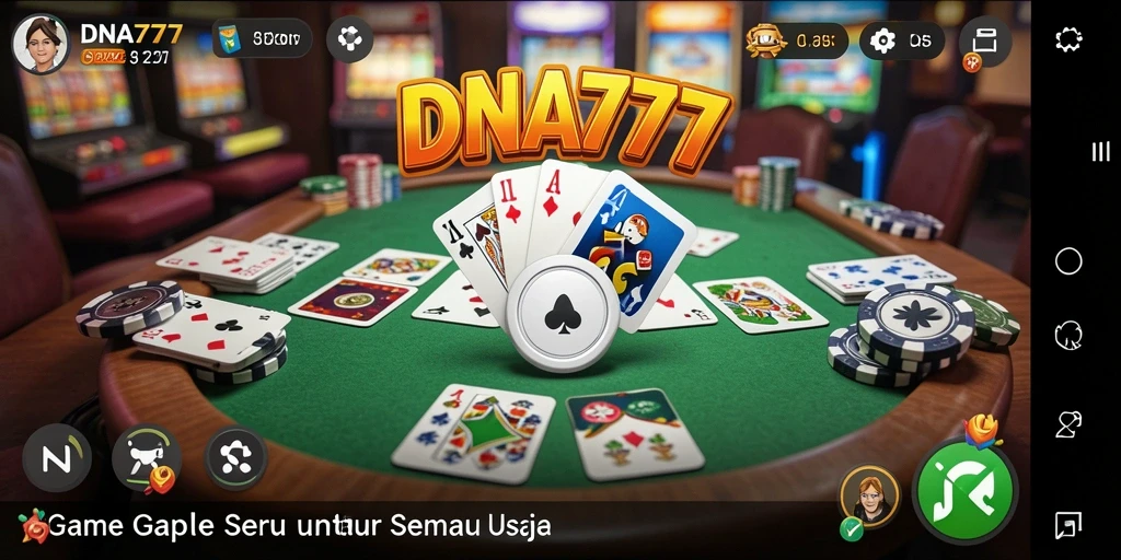 Tampilan gameplay seru Gaple di DNA777 yang memikat.