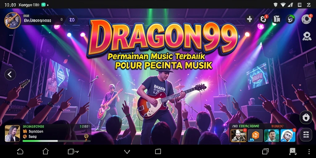 Tampilan gameplay seru dari DRAGON99 yang penuh dengan musik.