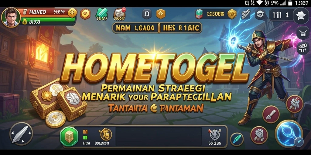 Tampilan gameplay HOMETOGEL yang menegangkan dan menarik.