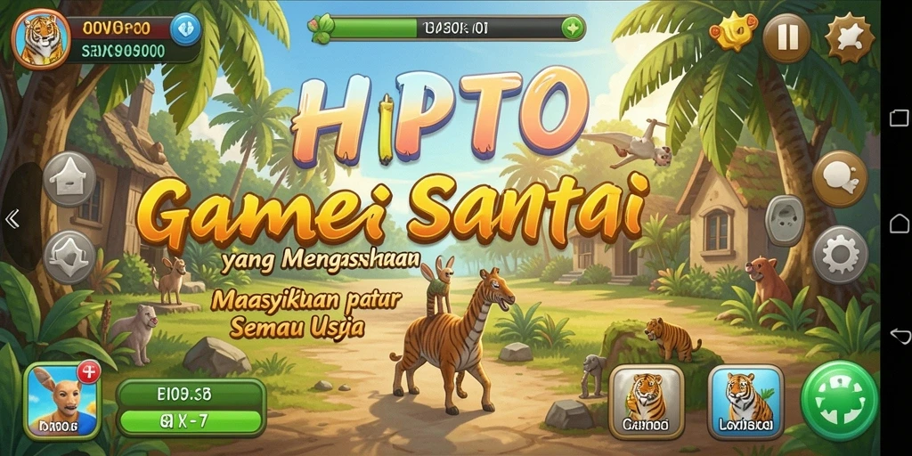 Screenshot HPTOTO menunjukkan gameplay menarik dengan level yang berwarna-warni.
