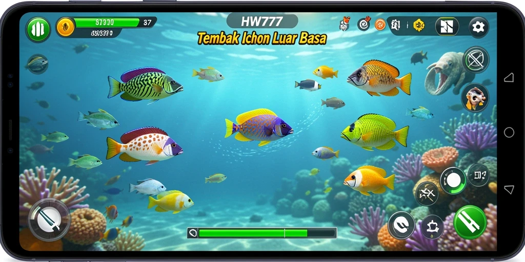 Tampilan menakjubkan dari gameplay Tembak Ikan HW777 yang menggembirakan.
