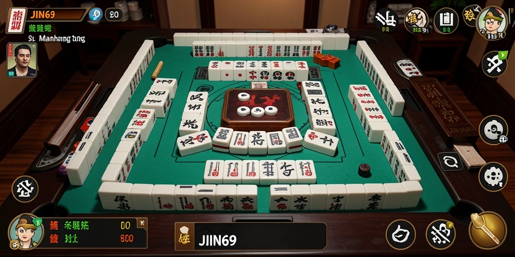 Screenshot utama JIN69 menampilkan gameplay Mahjong yang seru dan menantang.