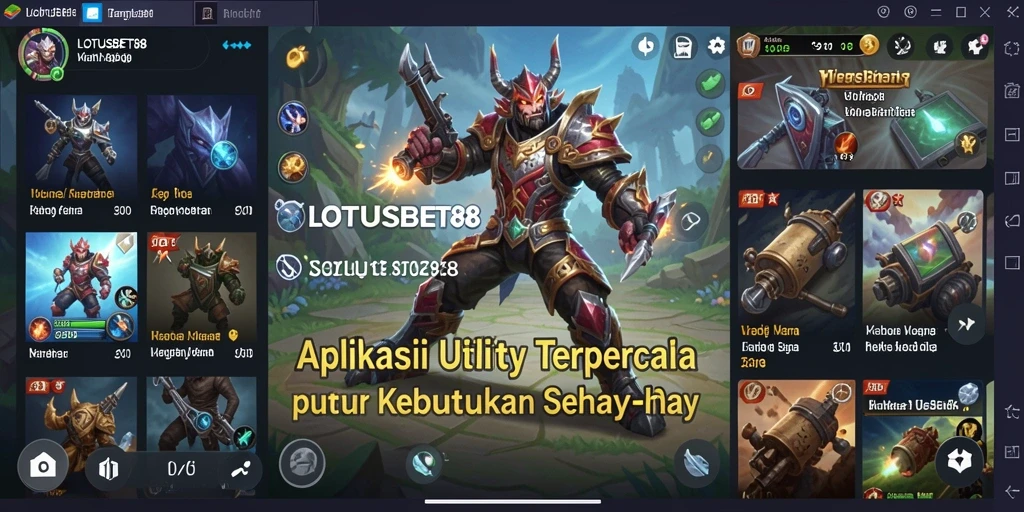 Tampilan antarmuka LOTUSBET88 yang sederhana dan intuitif.