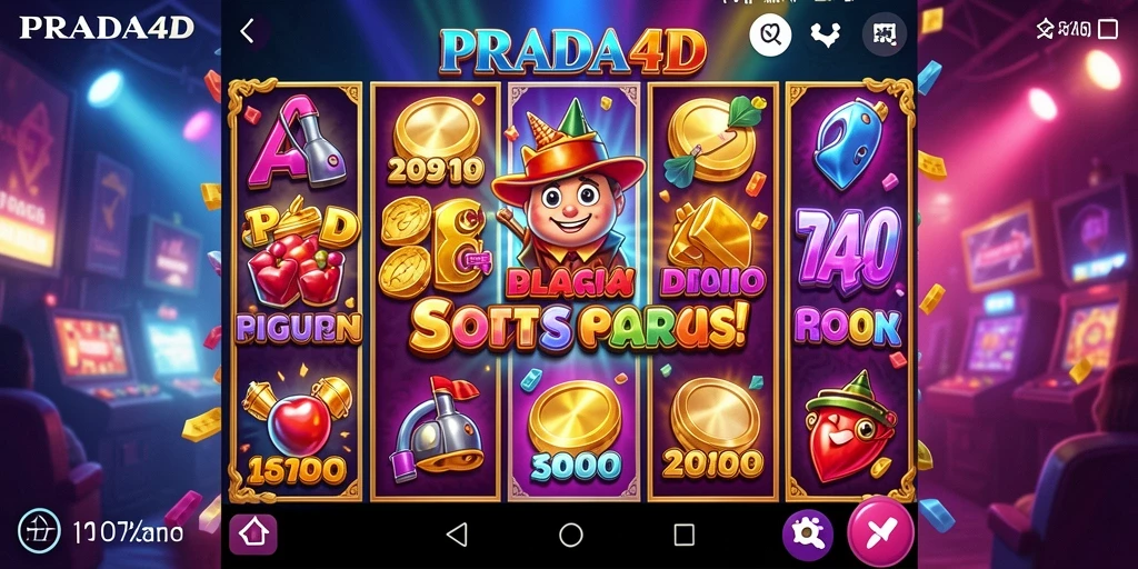 Tampilan gameplay Slot PRADA4D yang menarik dan mendebarkan.