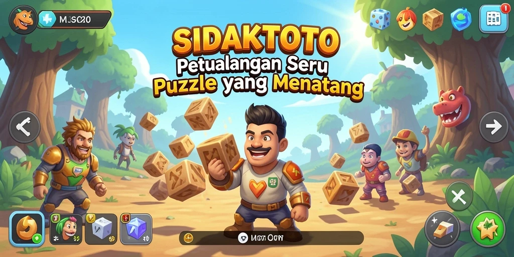 Tampilan gameplay seru dari SIDAKTOTO yang menantang.