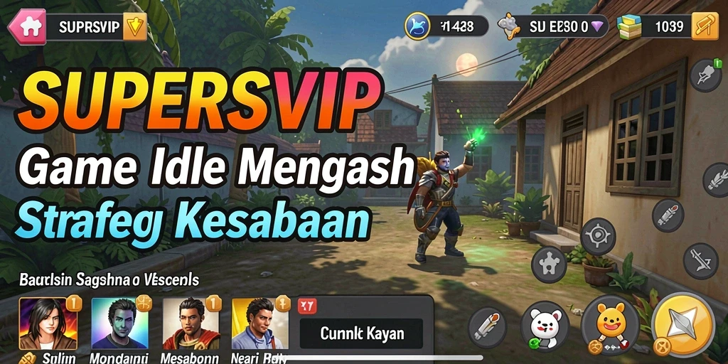 Cuplikan gameplay menarik dari SUPERSVIP yang menunjukkan pengembangan bisnis.