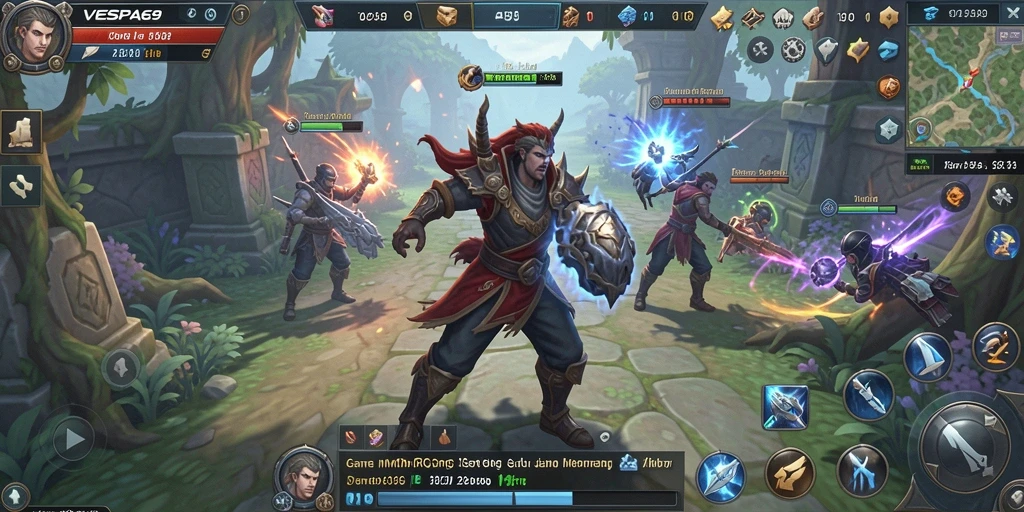 Tampilan menawan dari gameplay VESPA69 yang memikat.
